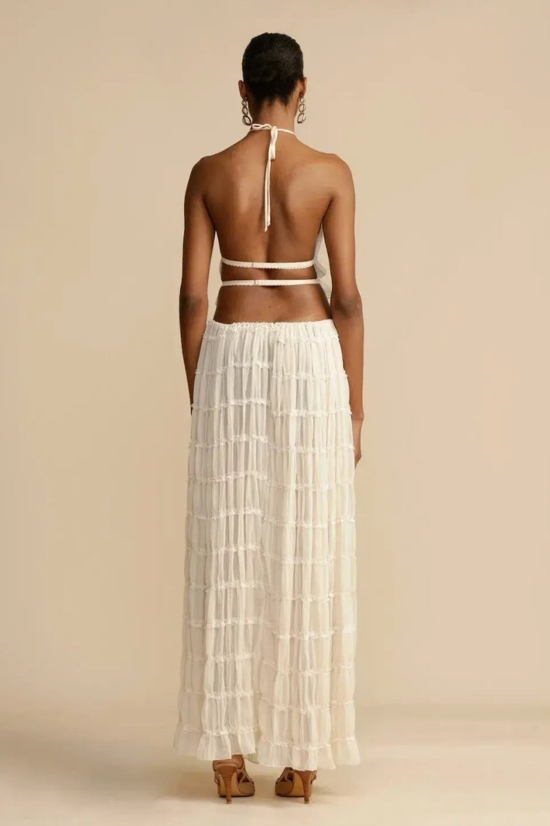 Elowen Backless Chiffon Set