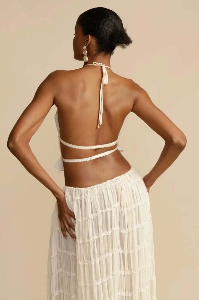 Elowen Backless Chiffon Set